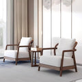 New chinoiserie solid wood sofa chair modern casual single sofa living room balcony casual chair hotel b&b reception chair