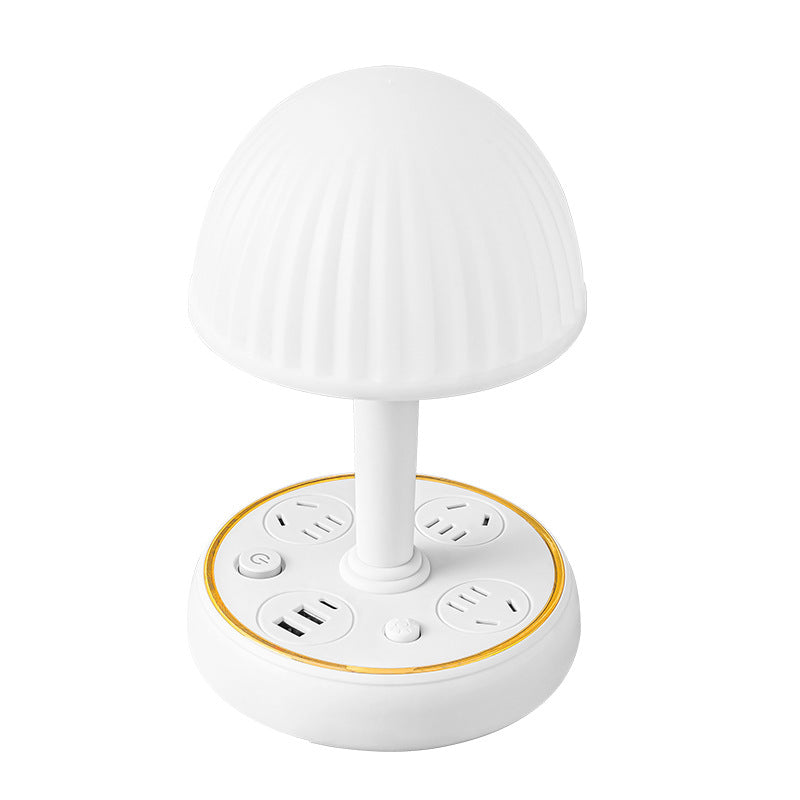 Led eye-care multifunctional desk lamp socket study bedside night light plug adapter bedroom lamp usb charging power strip