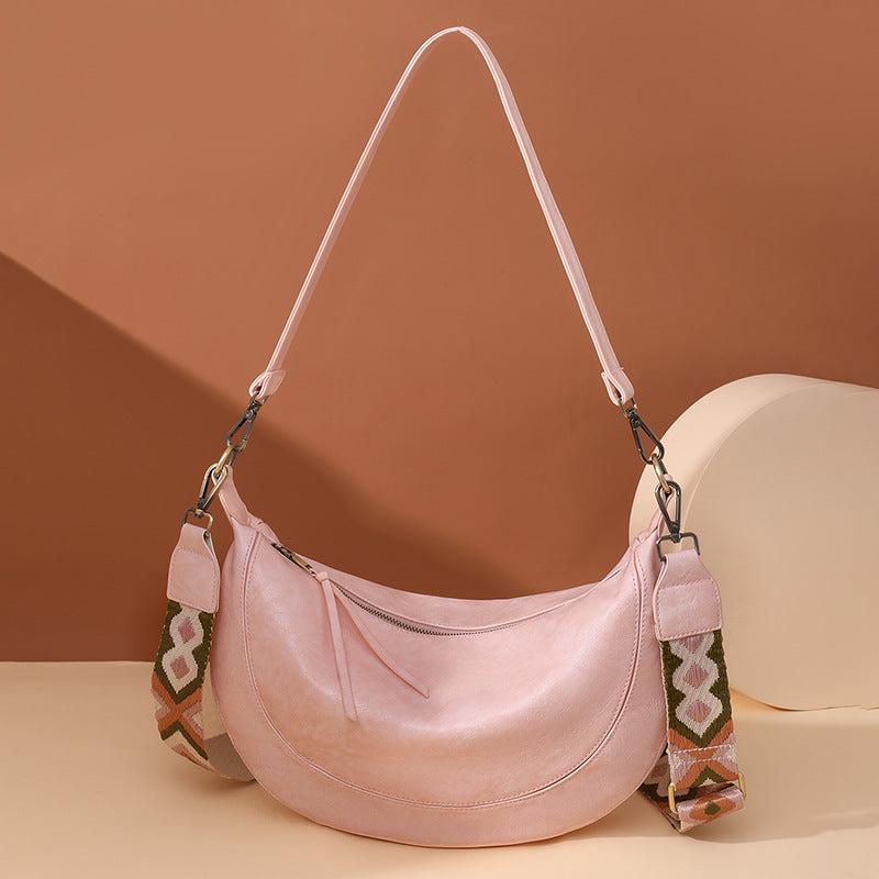Cross-border new bags women's commuter bags niche crescent bags  retro women's bags shoulder messenger bags