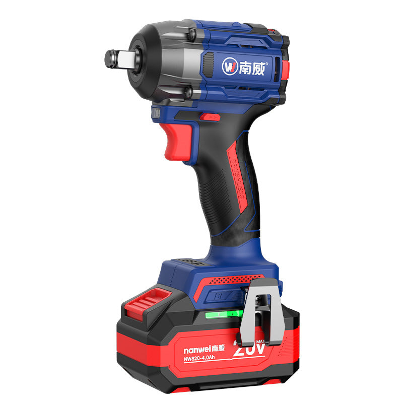 personalized nanwei brushless impact wrench, high torque nut tightening lithium battery wrench, 500n torque electric wrench