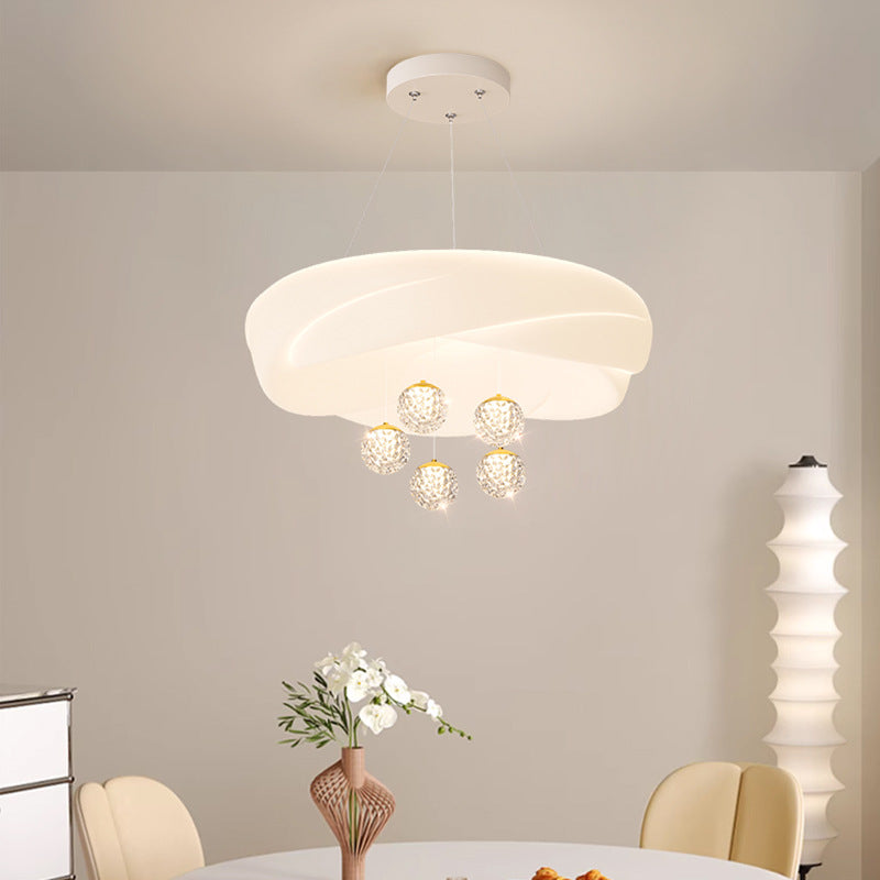 Living room chandelier cream wind modern simple atmosphere dining room light Nordic 2025 new master bedroom Zhongshan lighting