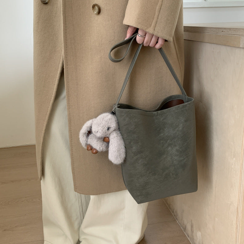 new arrival bag for women 2025fall and winterniche styleeasiest for match shoulder bagtrendy large capacity bucket bag tote bag
