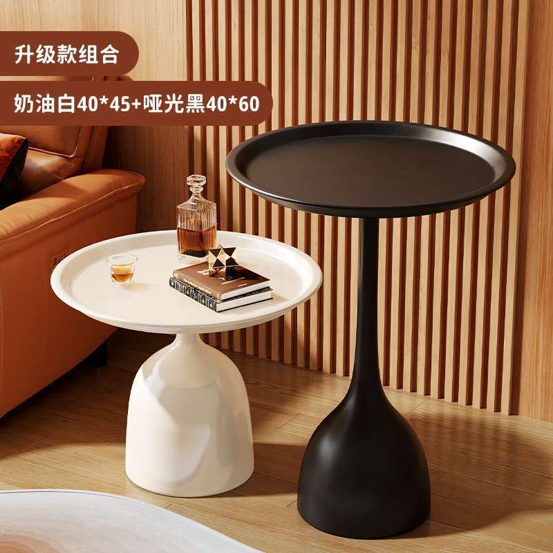 Coffee table living room for home creative sofa side table accessible luxurysense of design iron small apartment round table bedside table replacement