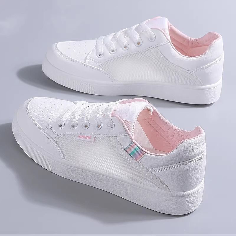 Internet celebrity white shoes women's spring summer breathable thin 2024 new Shishang versatile board shoes mesh sneakers children