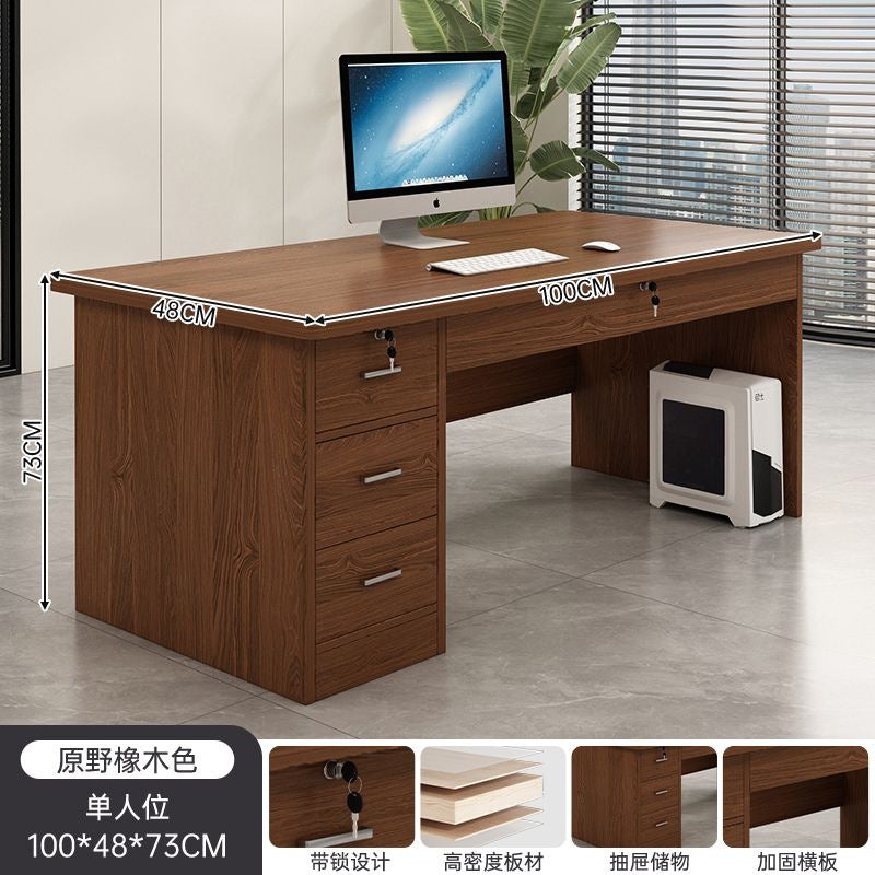 Office desk boss desk casual office with drawers 5 new light luxury staff position computer table