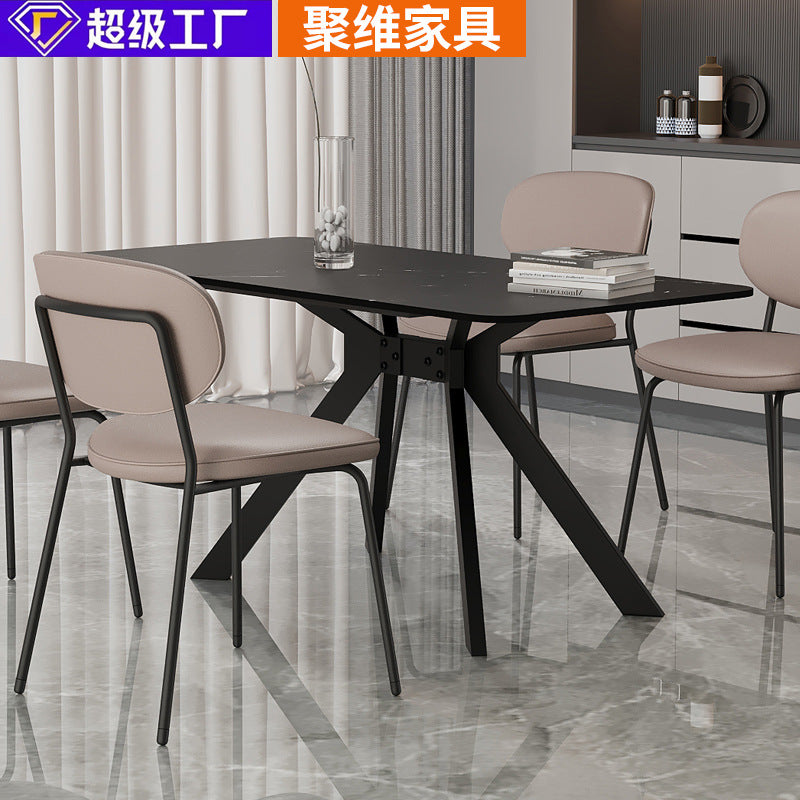 Factory direct wholesale: modern minimalist dining table - nordic style, extendable rectangular table for home and business