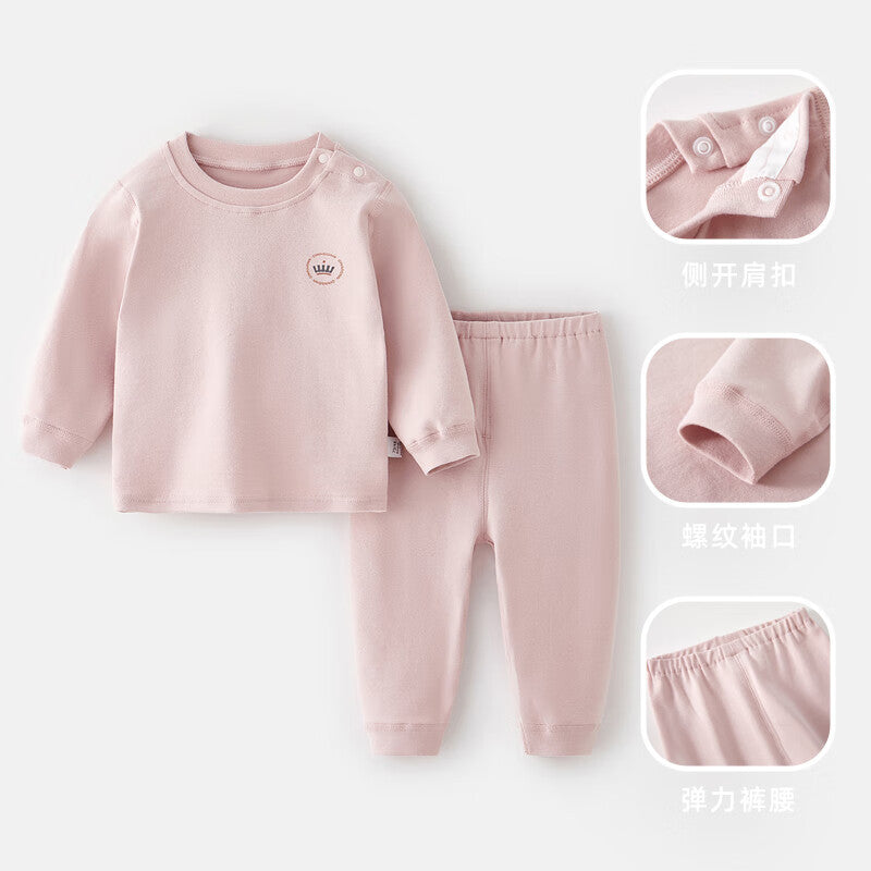 Babibele autumn kids' thermal underwear set - soft and skin-friendly long johns for boys and girls, two-piece set for toddlers and young children