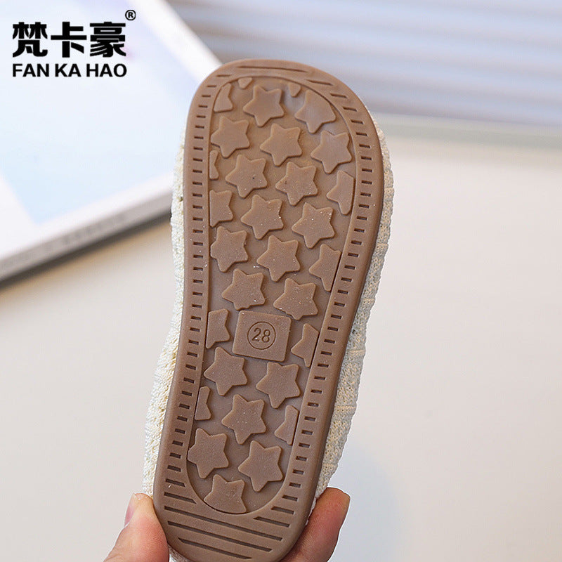 Woven open-toe slides -  summer new arrivals - beach sandals for girls - easy slip-on mules