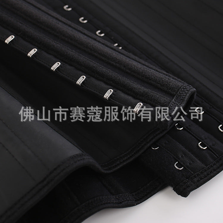 Amazon cross-border new arrival 25 steel frame latex body shaping garment sports corset waist tightening latex rubber corset