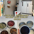 Kitchen moisture-proof spice jaraccessible luxury magnetic seasoning box octagonal spice storage box for home transparent spice sealed box