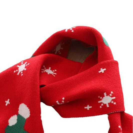 Kids' scarf - new  winter collection - baby christmas gift - knitted wool scarf - warm, thickened scarf for boys and girls