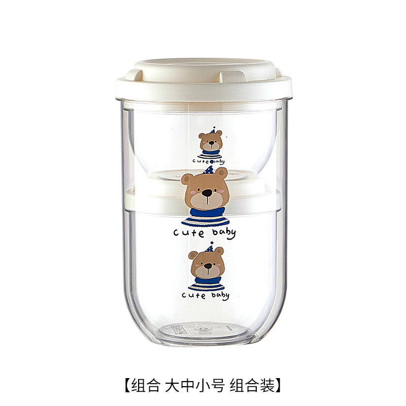 Bear sealed tank food grade coffee storage tank kitchen household plastic moisture-proof insect-proof nut grain sealed box