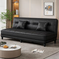 Foldable dual-purpose sofa bed, multi-functional small apartment living room straight-row sofa, rental house economical casual no-wash sofa