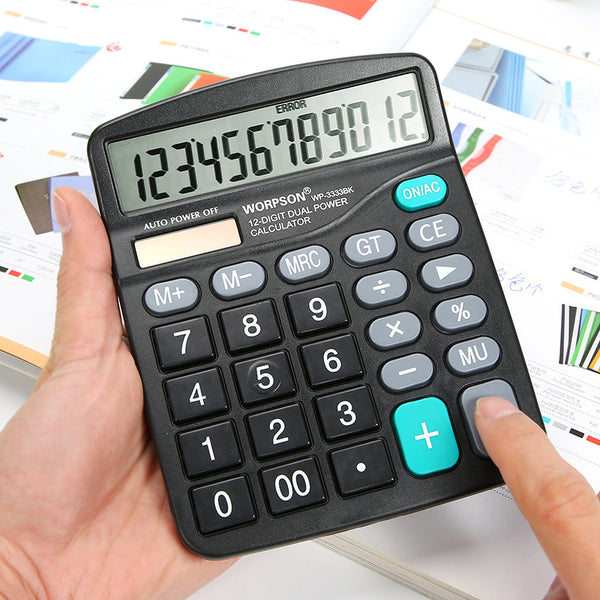 Huajie Office Solar Calculator, Desktop Computer, Business Accounting Calculator WP-8888