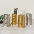 Personalizedk-style stainless steel chopstick barrel thickenedcut out pattern chopstick cage kitchen tableware storage barbecue restaurant storage bucket
