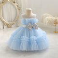 Fashionin stock baby girl evening dress fluffy wedding dress cake princess dress one year old dress baby dress
