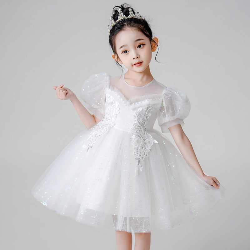 Girls' princess dress - perfect for kindergarten performances, summer events, and special occasions. available in sizes 3-13 years