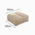 French cream style puff sofa living room modern casual fabric straight row two and three seater small apartment sofa