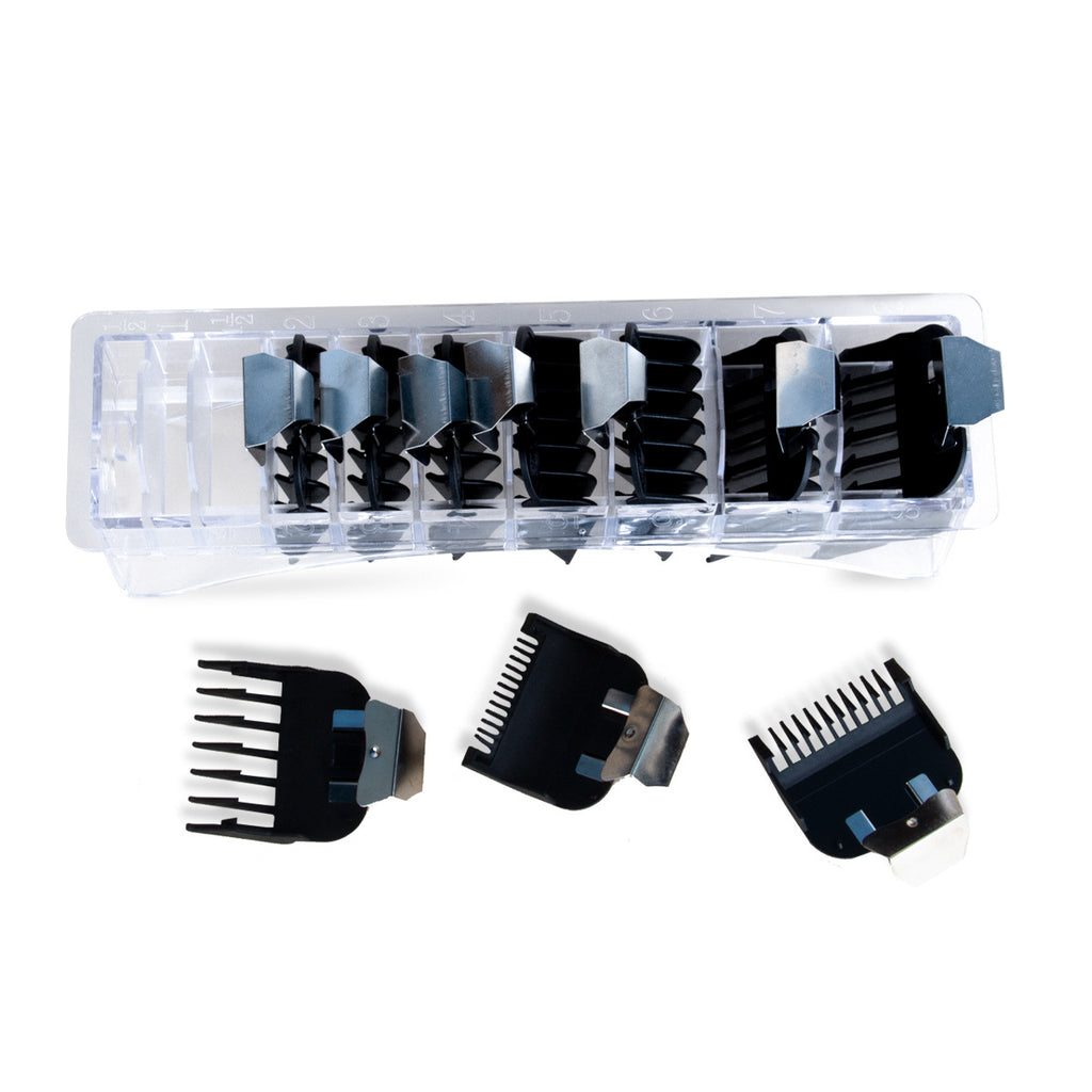 Electric push shears universal color limit comb, electric fader caliper haircut, positioning comb 10-piece set with storage box