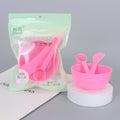 Zhiwei beauty salon mask mixing kit - 3-piece set: mask bowl, mixing spatula, measuring spoon, and plastic bowl
