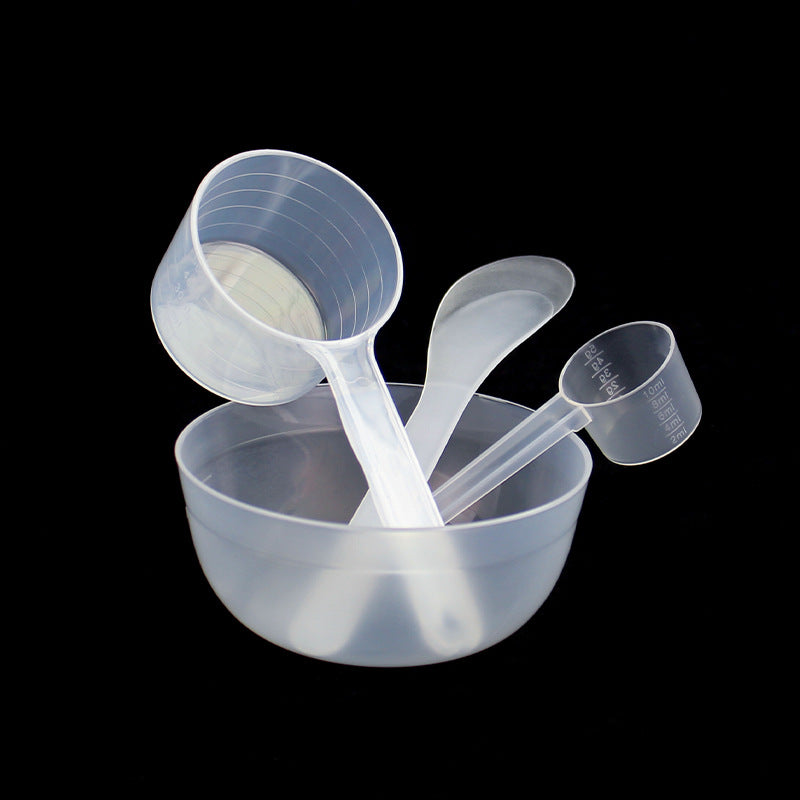 Wholesale facial mask bowl set - 4-piece kit with mask stick, mixing bowl, and spoon - individually packaged mask application tools
