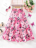 Children's floral print skirt
