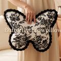 French-style thickened butterfly throw pillow - premium chair cushion, home sofa bed headrest, tatami floor mat