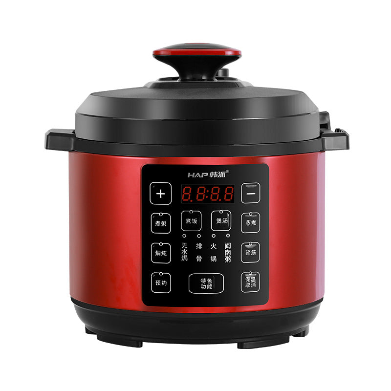 2025 new electric pressure cooker, 5l multifunctional, home use, one-pot dual liner, aluminum alloy, large capacity, ready to ship