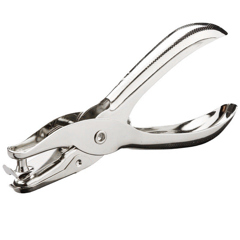 Deli 0114 Hand Punch Stainless Steel Single Hole Punch Machine Order Hand Punch Punch Binding Hole Wholesale