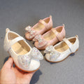 Spring & fallk-stylenew arrivalgirl leather shoesbowsprincessflatskidsvelcrobows performance dance shoes