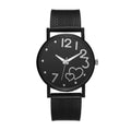 New arrival: women's casual fashion mesh strap heart-shaped watch - wholesale direct from manufacturer