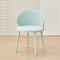 Thickened plastic reception and negotiation chair - nordic light luxury style, modern minimalist home accent chair with backrest, casual dining chair