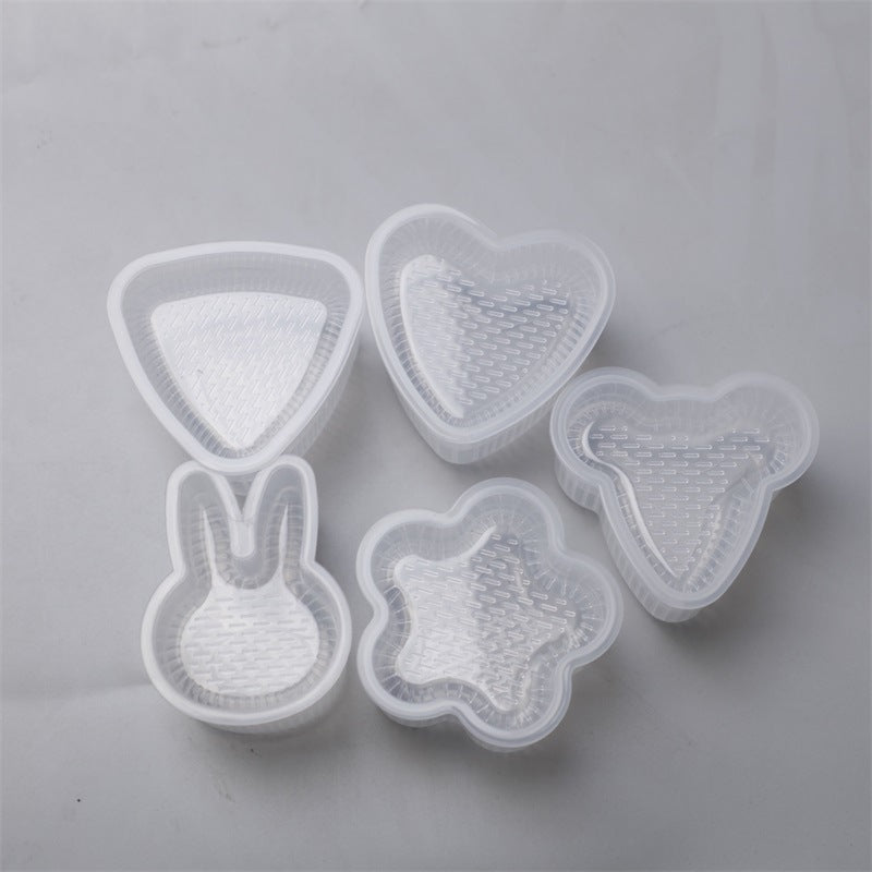 Multi-layer rice ball mold heart shape diy military ship sushi mold baking tool multi-layer sushi supplementary food bento tool