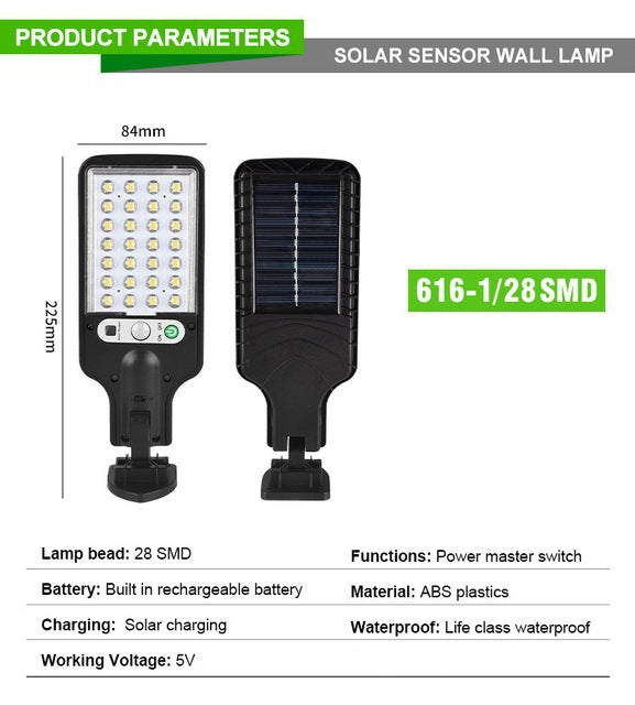 Cross-border outdoor solar street light new lighting human body induction lawn garden light with remote control waterproof garden light