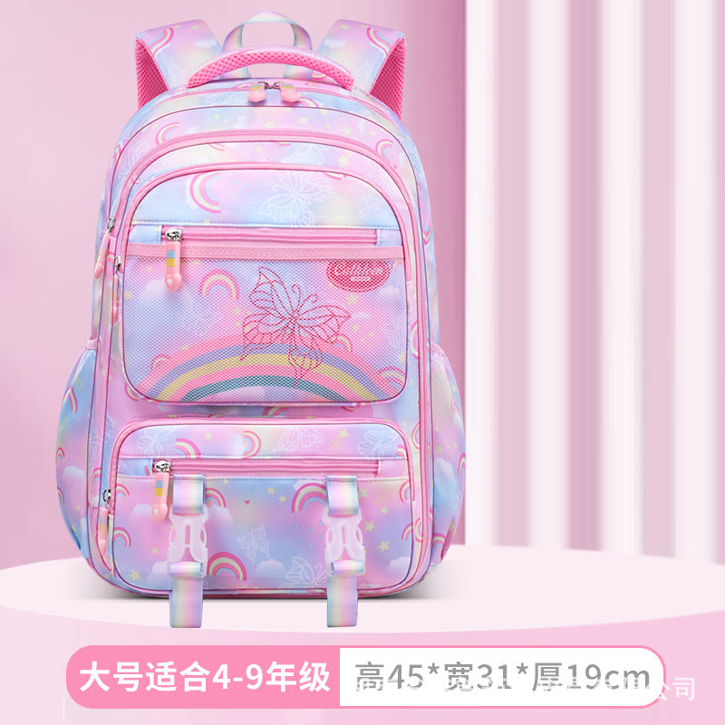 Shaodong School Bag Factory New Primary School School Bag 13th and 6th Grades Lightweight Burden Reduction Girls Backpack Wholesale