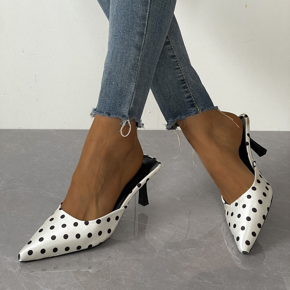 Baotou slippers women's shoes thick heel frenchretro half slippers 2026new arrivalsummer lazy shoes slip-on sandals