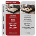 Big tree island home french retro storage waffle grids bed master bedroom bed italian light luxury black medieval style bed high box