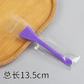 Purple silicone brush with scoop
