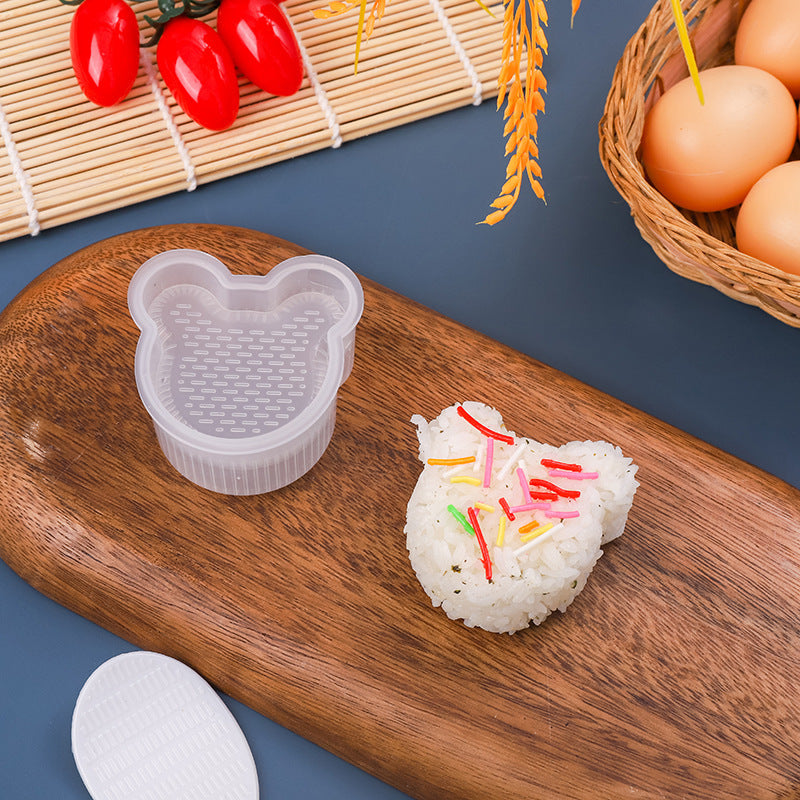 Multi-layer rice ball mold heart shape diy military ship sushi mold baking tool multi-layer sushi supplementary food bento tool