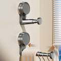Suction cup clothes hanger storage handy gadgetfor home balcony multi-functional telescopic punch-free wall hanging traceless clothes drying rack storage rack