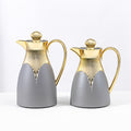 Wholesale cross-border luxury insulated kettle: large capacity coffee pot for home and commercial use, insulated water kettle with logo, gold teapot