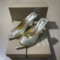 Za2024summernew arrival high heels fish mouth back leak classic fashionoutwear women's shoes