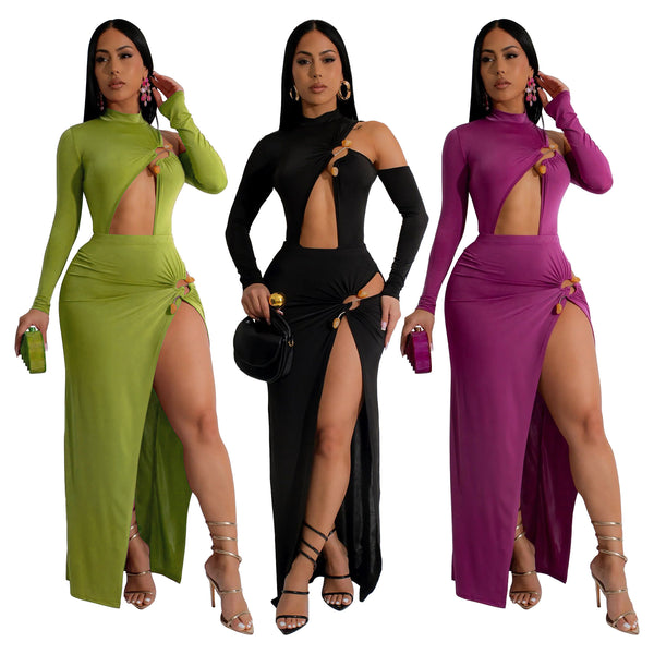 K10802  exclusive for  European and American fashion women's three-dimensional clothing irregular sexy skirt set new