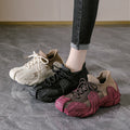 2025 spring/autumn new flyknit women's sock sneakers - slip-on, trendy, breathable, coconut style athletic casual shoes