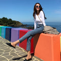 Straight-leg jeans,  new style, chic and fashionable denim cropped pants, comfortable and casual, stretchy and versatile women's jeans