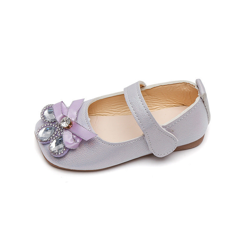 Girls' leather shoes - spring  new collection: princess shoes for baby girls, soft-soled children's shoes, spring/autumn single shoes, pink