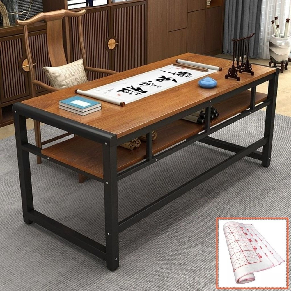 Calligraphy desk practice table double layer home writing desk computer desk training table tutoring table [direct from manufacturer]