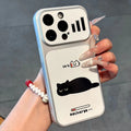 Couple glasses bear suitable for apple 18promax mobile phone case polka dot english label iphone17 soft case 16