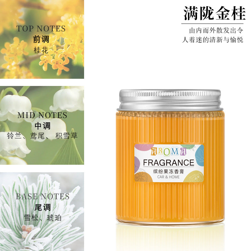 Car aromatherapy creative solid car balm ornament solid car perfume aromatherapy classy aluminum cover glass bottle