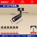 Ceiling model [10~60° focus adjustment] full spectrum ra98 black - 7w/neutral light 4000k
